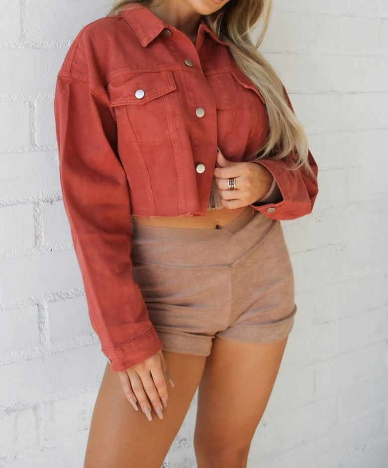 Charlie Cropped Denim Jacket