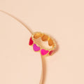 Multi Coloured Heart Ring
