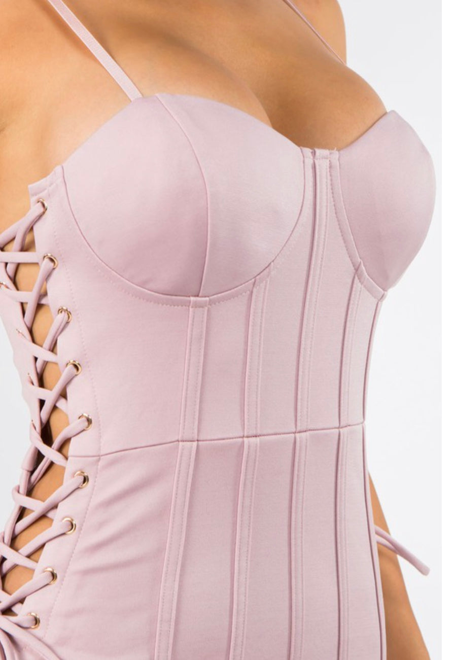 Loretta Lace-Up Dress