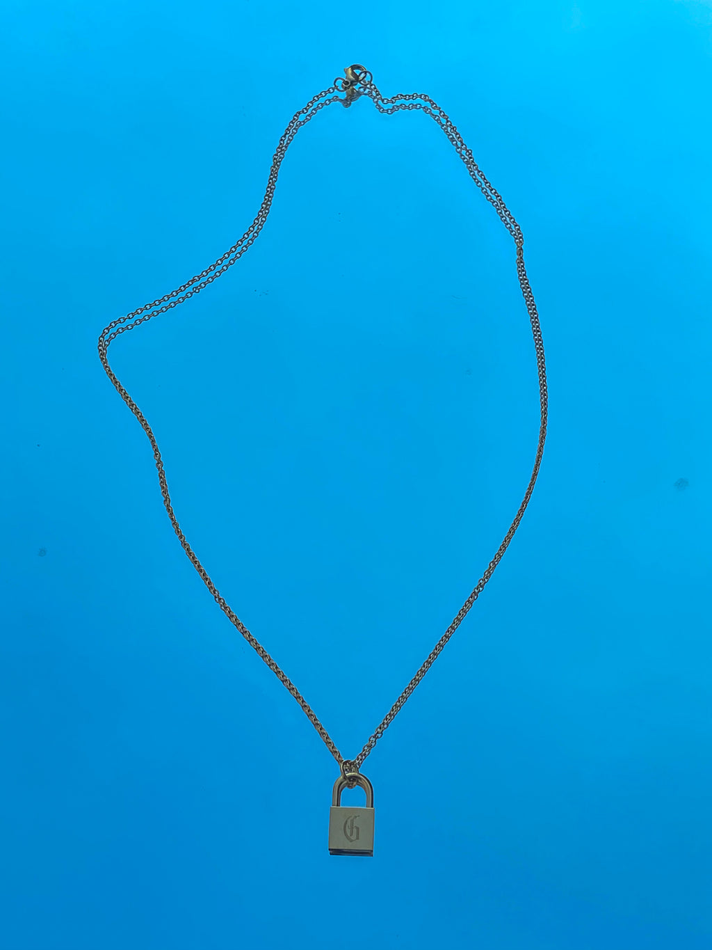 G Letter Locket Necklace