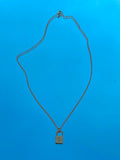 G Letter Locket Necklace