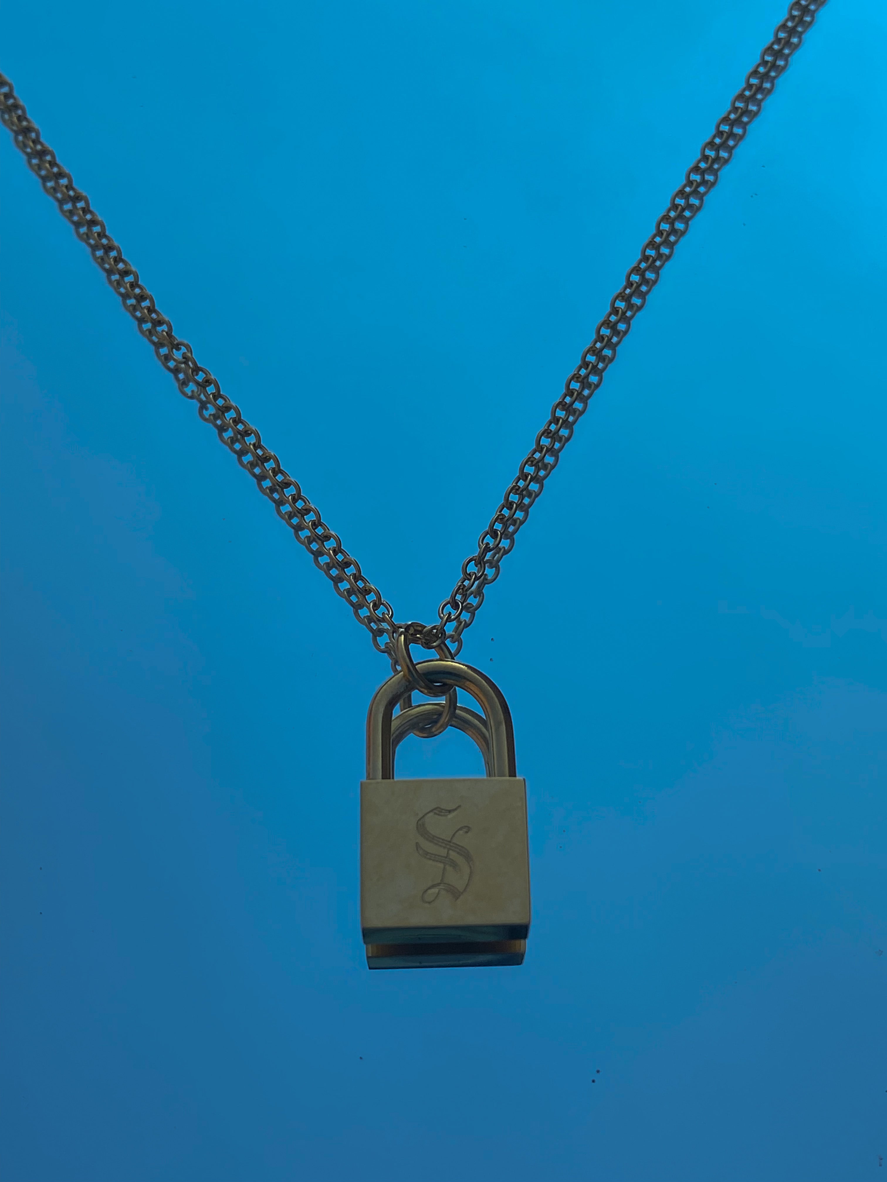 S Letter Locket Necklace