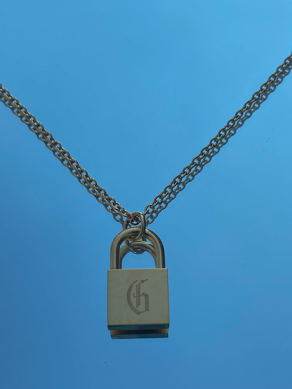 G Letter Locket Necklace