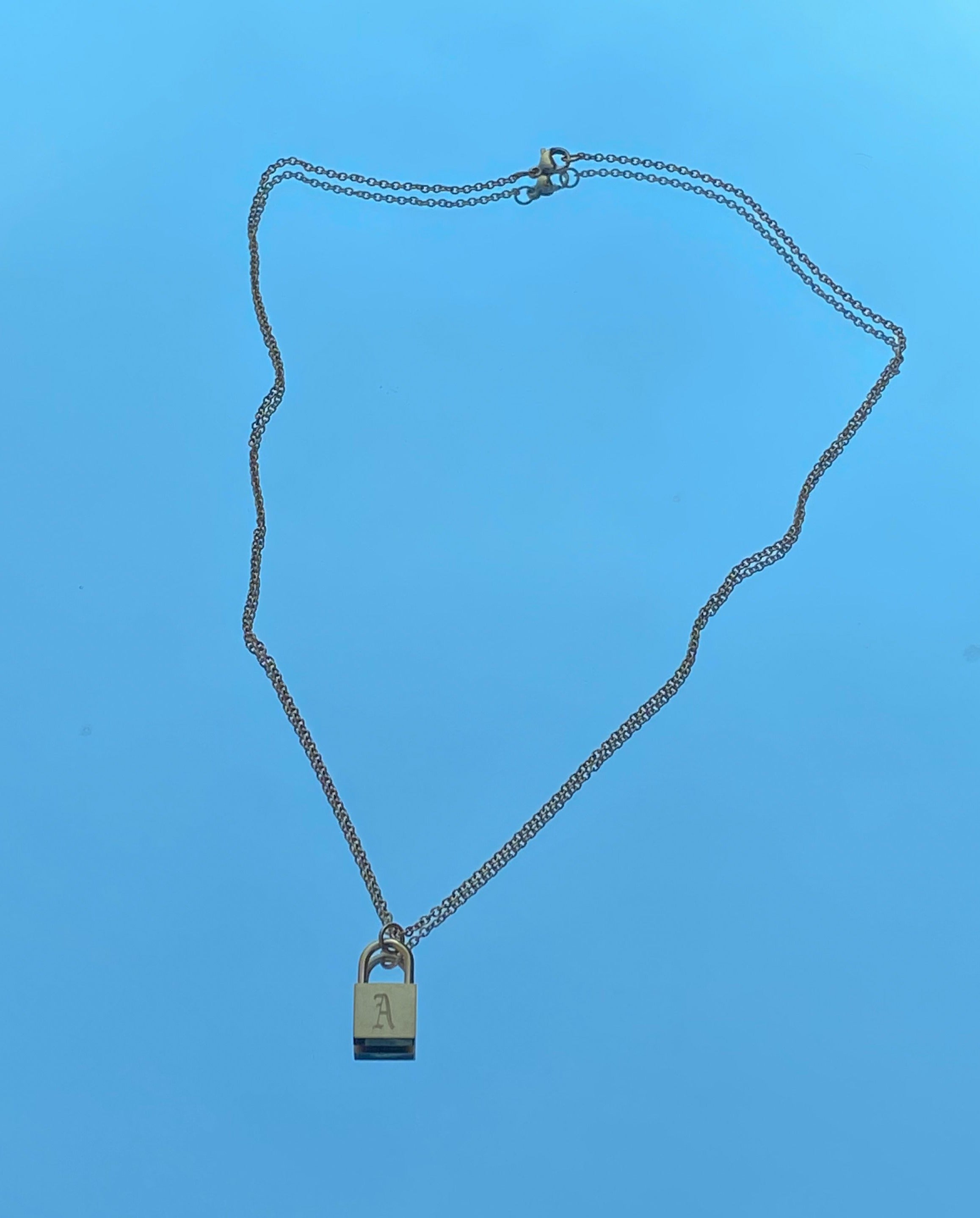 A Letter Locket Necklace