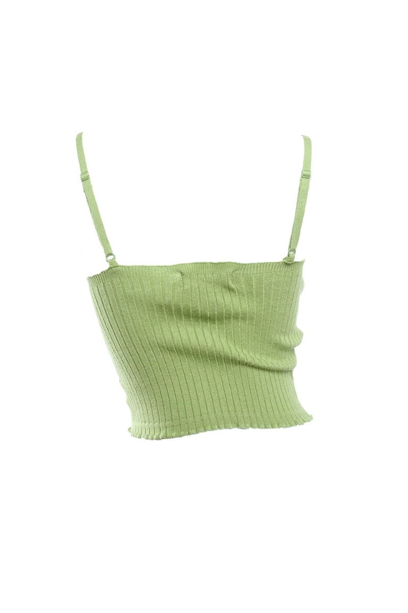 Grace Rib Knit Crop Tank Top