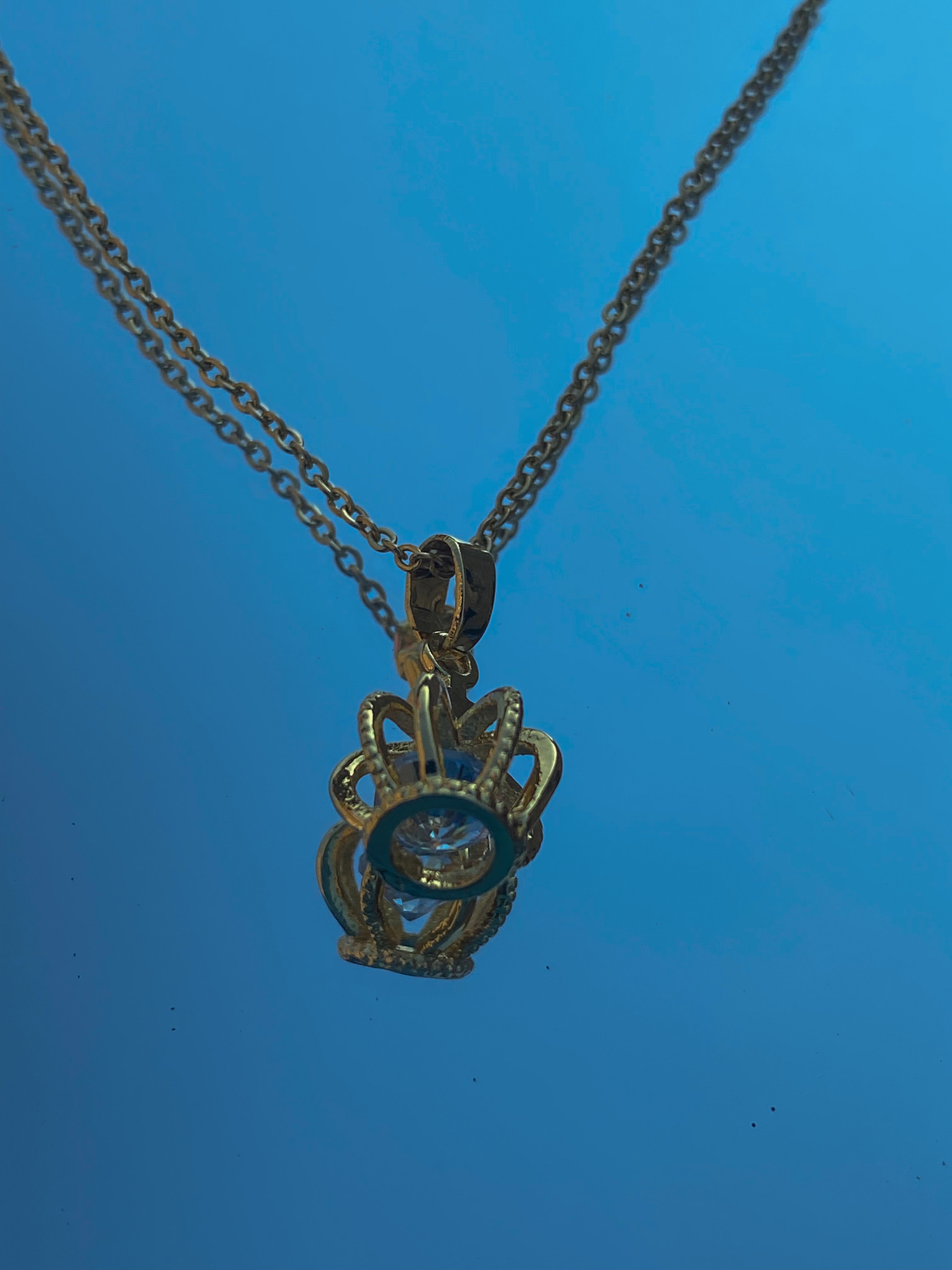 Crown Charm Necklace