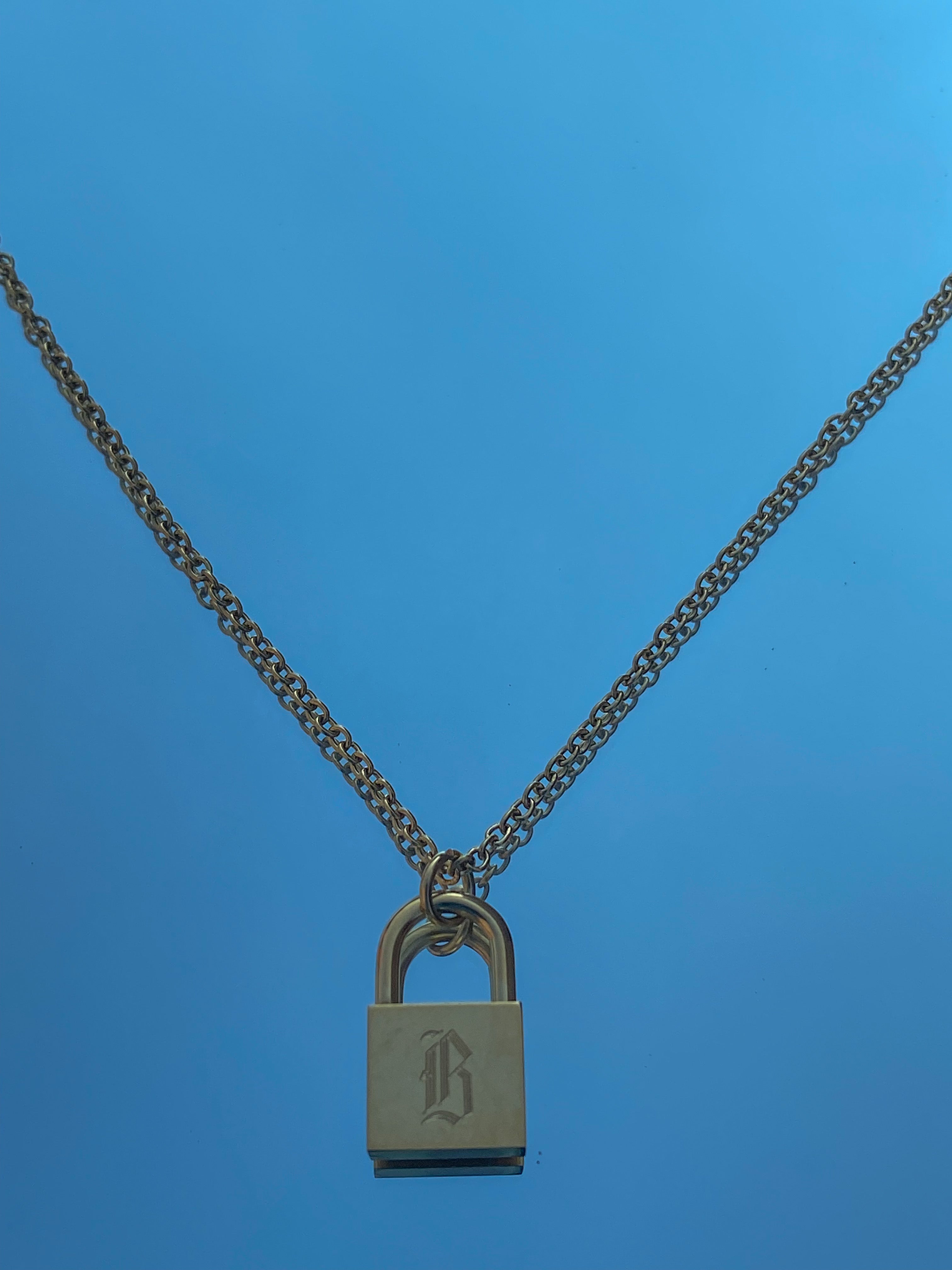 B Letter Locket Necklace