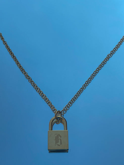 B Letter Locket Necklace