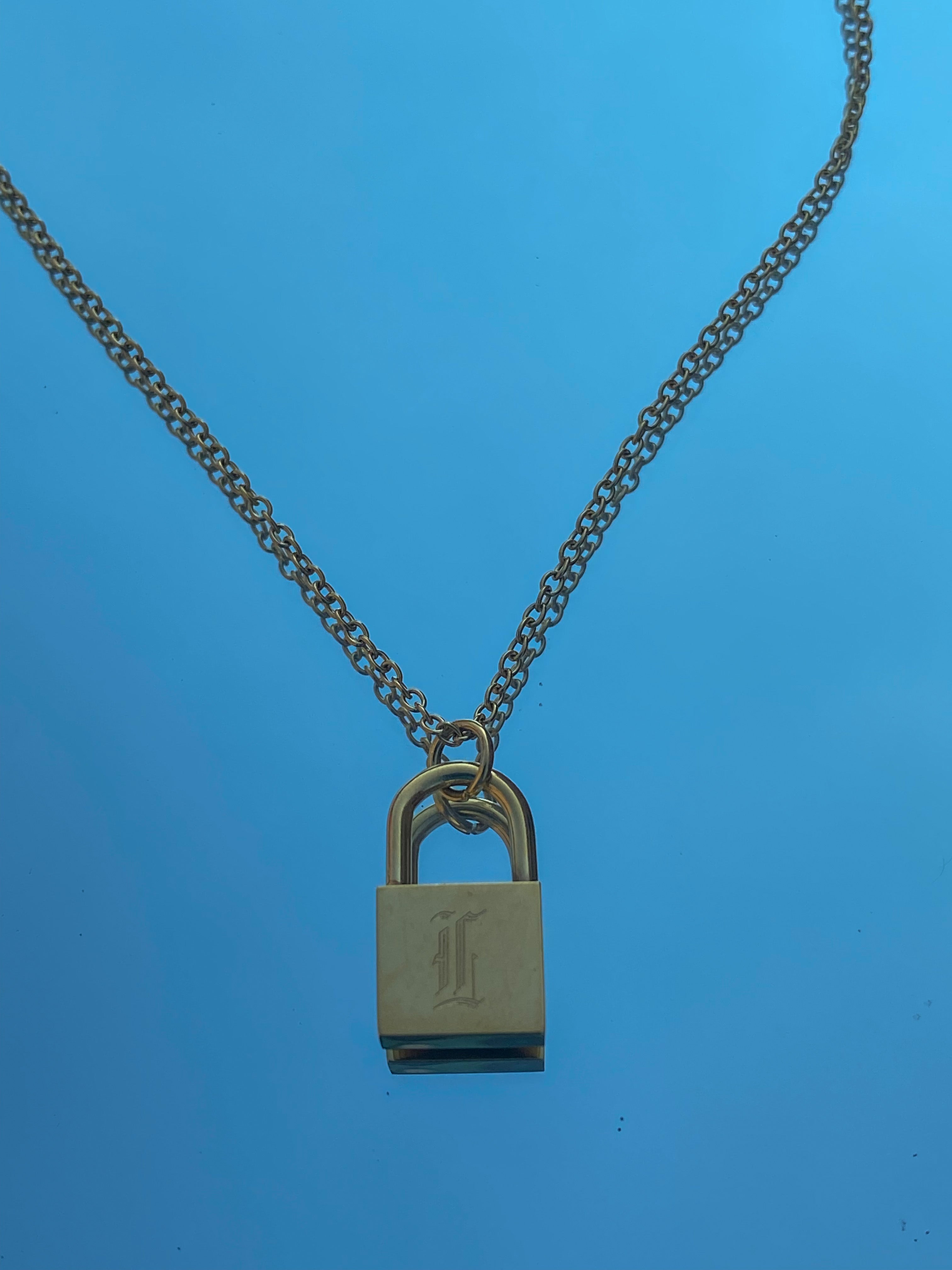 I Letter Locket Necklace