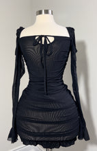 Load image into Gallery viewer, Selena Sheer Mesh Dress (BLACK)
