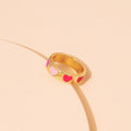 Multi Coloured Heart Loving Ring
