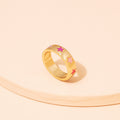 Multi Coloured Star Ring