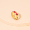Multi Coloured Smiley Ring