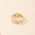 Light Pink Heart Pattern Ring