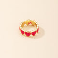 Lava Heart Pattern Ring