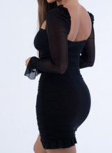 Load image into Gallery viewer, Selena Sheer Mesh Dress (BLACK)
