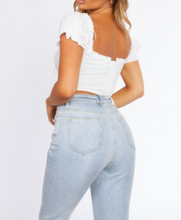 Load image into Gallery viewer, Sophia Cut Out Tie Front Top (WHITE)
