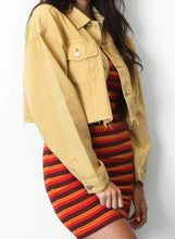 Load image into Gallery viewer, Charlie Cropped Denim Jacket (ZEMESI DESERT)
