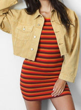 Load image into Gallery viewer, Charlie Cropped Denim Jacket (ZEMESI DESERT)

